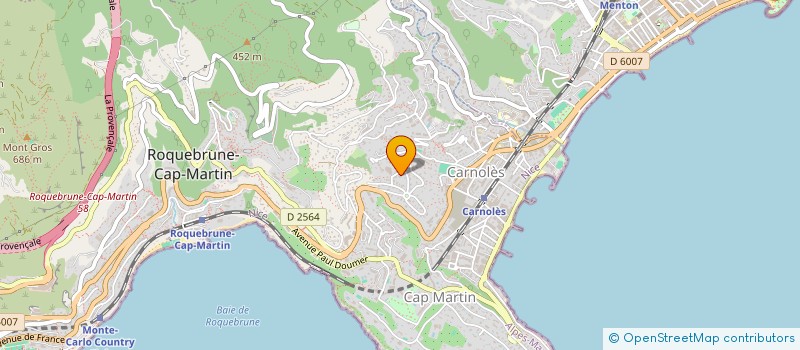 localisation de l'entreprise DE LA CHASSE A LA TABLE SOUS LE REGNE DES ROIS DE FRANCE à ROQUEBRUNE-CAP-MARTIN