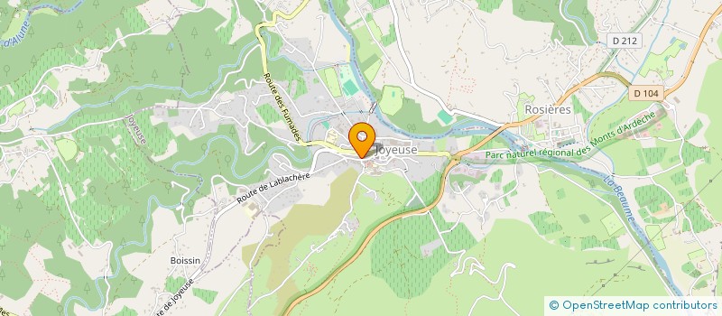 localisation de l'entreprise DE LA CHASTELLANE  JOYEUSE