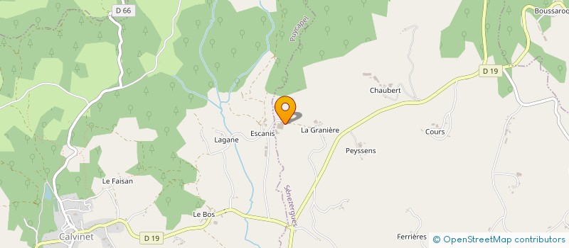 localisation de l'entreprise DE LA CHATAIGNERAIE à SENEZERGUES