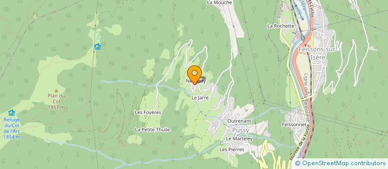 localisation de l'entreprise DE LA CHATAIGNERAIE  LA LECHERE