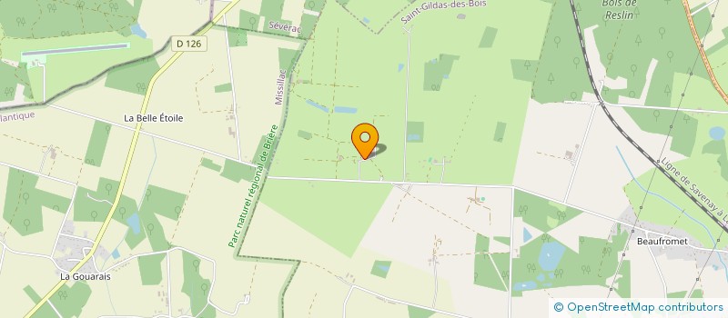 localisation de l'entreprise DE LA CHATAIGNERAIE à SAINT-GILDAS-DES-BOIS