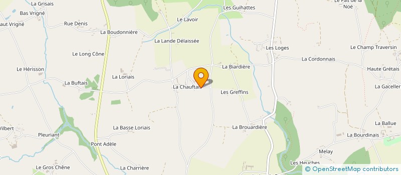 localisation de l'entreprise DE LA CHAUFFETAIS  BAZOUGES-LA-PEROUSE
