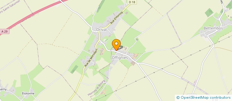 localisation de l'entreprise DE LA CHAUMIERE à OFFIGNIES