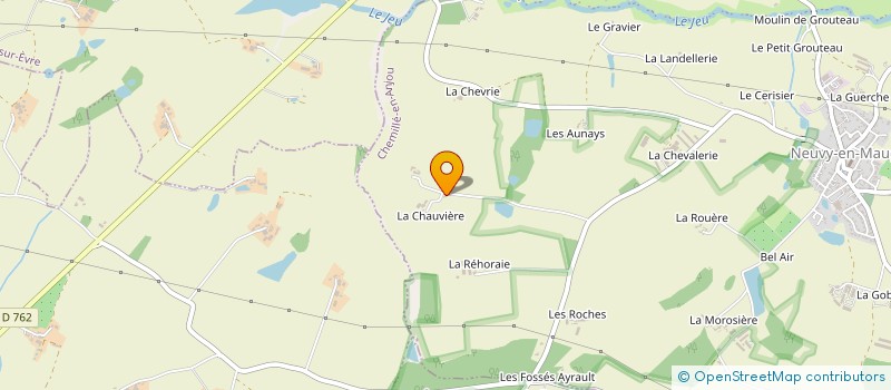 localisation de l'entreprise DE LA CHAUVIERE à CHEMILLE-EN-ANJOU
