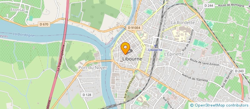 localisation de l'entreprise DE LA CHENAIE  LIBOURNE