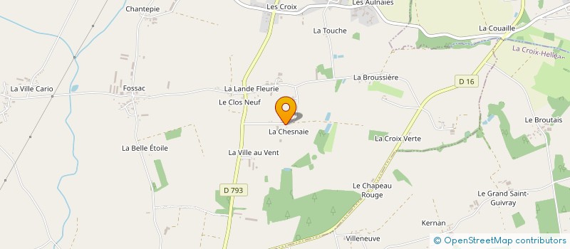 localisation de l'entreprise DE LA CHESNAIE à FORGES DE LANOUEE