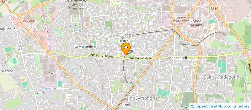 localisation de l'entreprise DE LA CHEVALERIE  TOURS