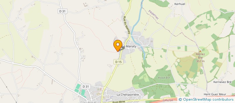 localisation de l'entreprise DE LA CHEVRERIE à LOUARGAT