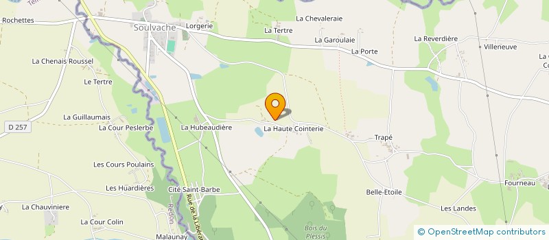 localisation de l'entreprise DE LA CHEVRIE à ROUGE