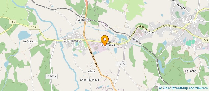 localisation de l'entreprise DE LA CHOME à CHAMBORET