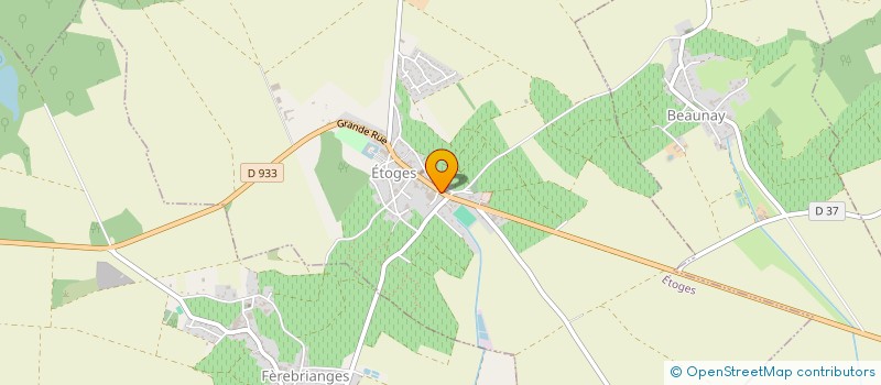 localisation de l'entreprise DE LA CHOUETTE  ETOGES