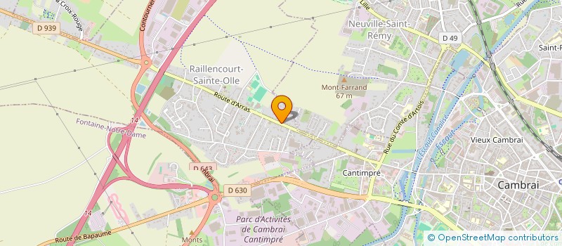 localisation de l'entreprise DE LA CITADELLE  RAILLENCOURT-SAINTE-OLLE