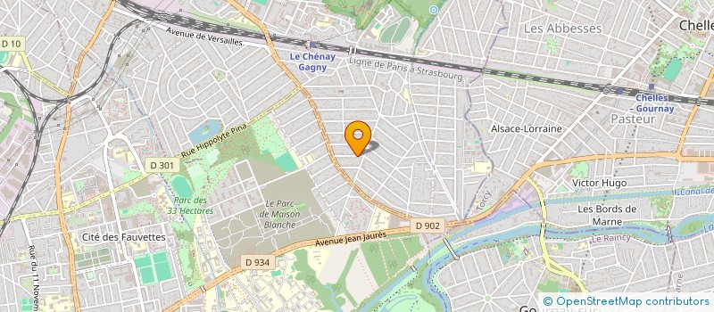localisation de l'entreprise DE LA CITE à GAGNY
