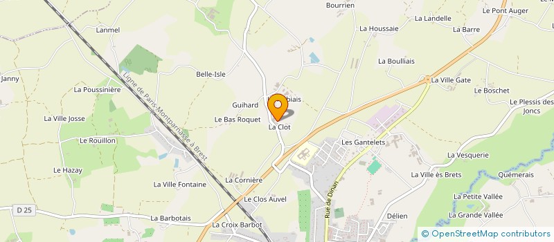localisation de l'entreprise DE LA CLOTURE à YVIGNAC-LA-TOUR