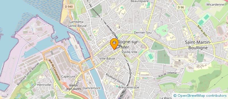 localisation de l'entreprise DE LA CLUSE  BOULOGNE-SUR-MER