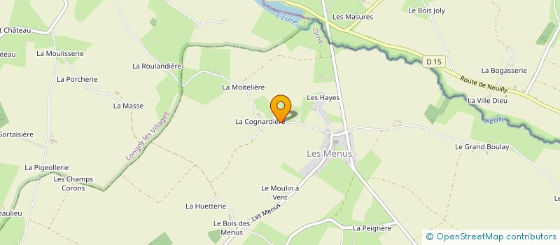 localisation de l'entreprise DE LA COIGNARDIERE à LES MENUS