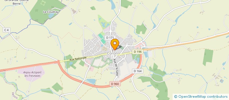 localisation de l'entreprise DE LA COLLINE à CORON