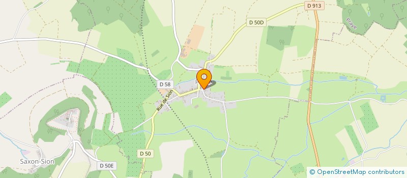 localisation de l'entreprise DE LA COLLINE  PRAYE