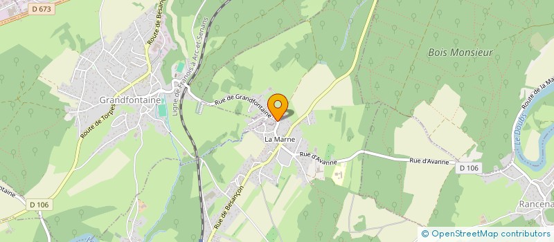 localisation de l'entreprise DE LA COLOMBE GMA  GRANDFONTAINE