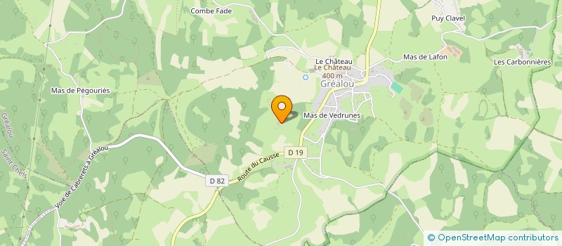 localisation de l'entreprise DE LA COMBE  GREALOU