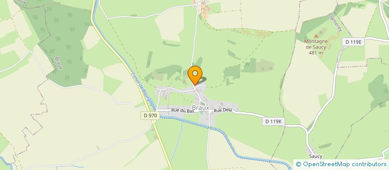 localisation de l'entreprise DE LA COMME  BRAUX