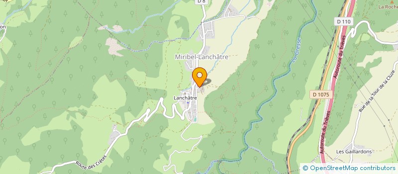 localisation de l'entreprise DE LA CONDAMINE  MIRIBEL-LANCHATRE