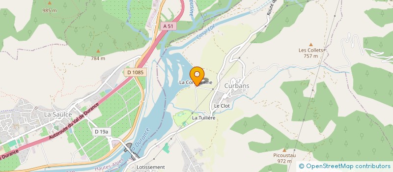 localisation de l'entreprise DE LA CONDAMINE - RICHIER SEBASTIEN à CURBANS