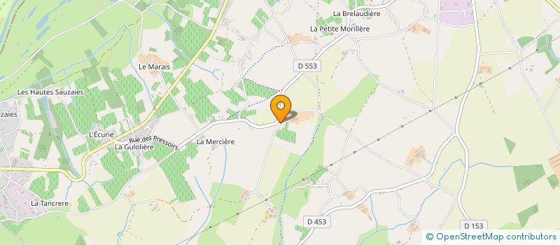 localisation de l'entreprise DE LA COPTIERE à OREE-D'ANJOU