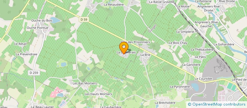 localisation de l'entreprise DE LA CORMERAIS  MONNIERES