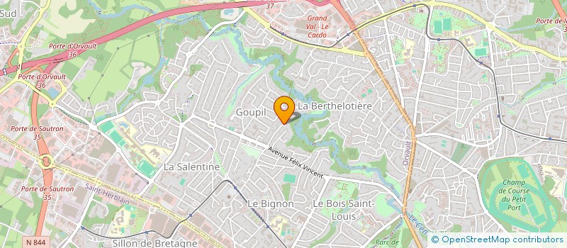 localisation de l'entreprise DE LA CORNICHE à ORVAULT