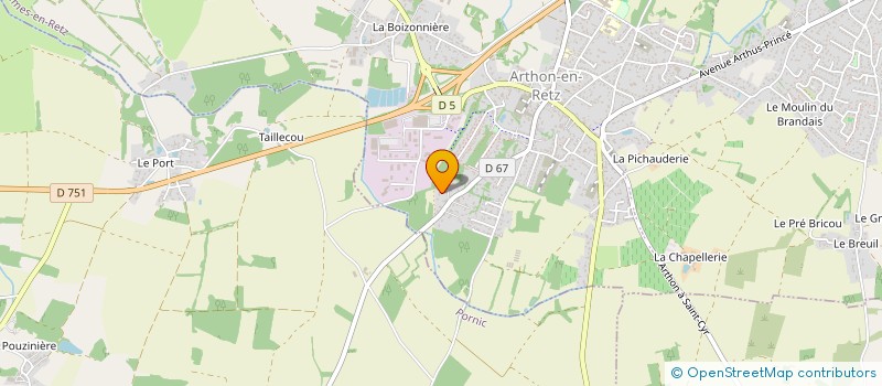 localisation de l'entreprise DE LA COTE  CHAUMES-EN-RETZ