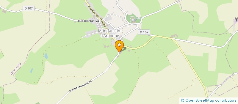 localisation de l'entreprise DE LA COTE AUX CHENES à MONTFAUCON-D'ARGONNE