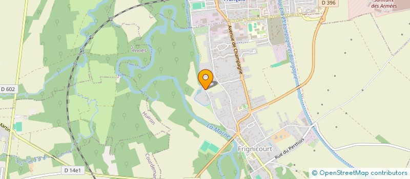 localisation de l'entreprise DE LA COTE PLATE  FRIGNICOURT