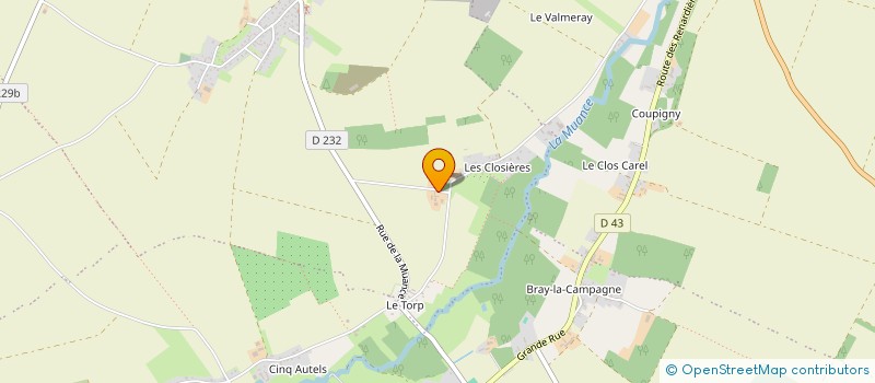 localisation de l'entreprise DE LA COTE ROTIE  VALAMBRAY