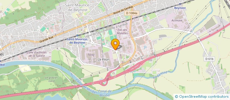 localisation de l'entreprise DE LA COTIERE  SAINT-MAURICE-DE-BEYNOST