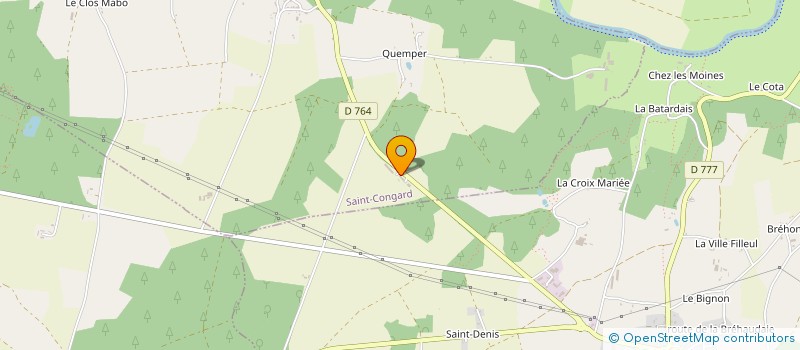 localisation de l'entreprise DE LA COTINIERE  SAINT-CONGARD