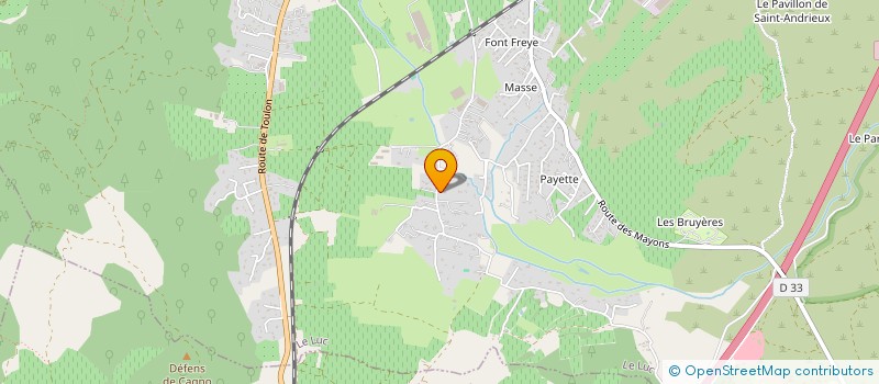 localisation de l'entreprise DE LA COUA DE CAN  LE LUC