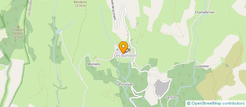 localisation de l'entreprise DE LA COUDIERE  LES BONDONS