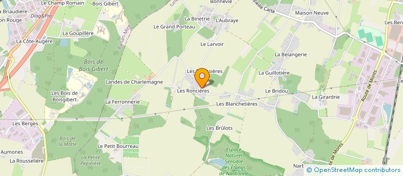 localisation de l'entreprise DE LA COUDRAYE  JOUE-LES-TOURS