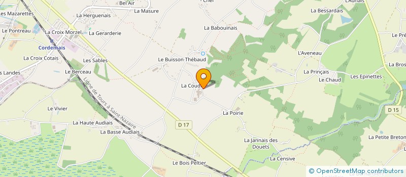 localisation de l'entreprise DE LA COUDRE à CORDEMAIS