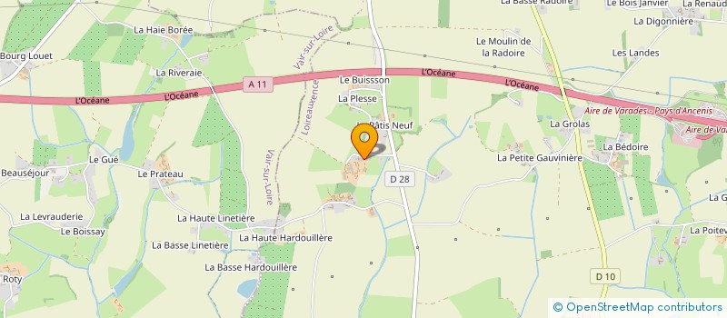 localisation de l'entreprise DE LA COUR  MONTRELAIS