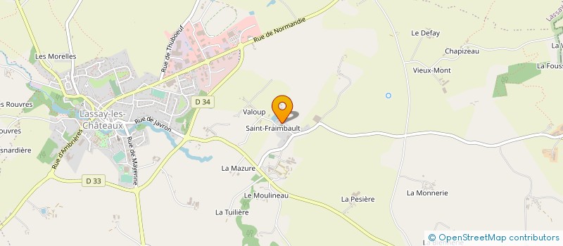 localisation de l'entreprise DE LA COUR  LASSAY-LES-CHATEAUX