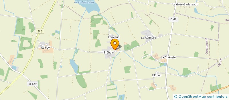 localisation de l'entreprise DE LA COUR DE BREHAIN à CONQUEREUIL