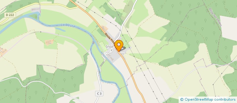 localisation de l'entreprise DE LA COURBE  BEAUCLAIR