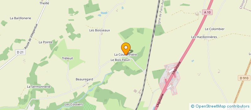 localisation de l'entreprise DE LA COURONNIERE à SAINT-EPAIN