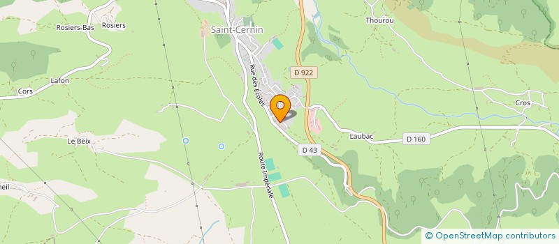 localisation de l'entreprise DE LA COURTINE à SAINT-CERNIN
