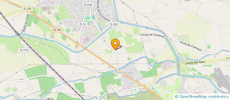 localisation de l'entreprise DE LA CRAU à MALLEMORT