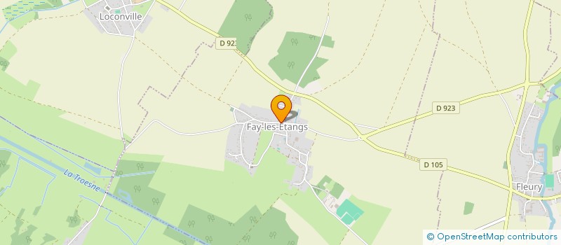 localisation de l'entreprise DE LA CRESSONNIERE  FAY-LES-ETANGS