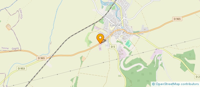 localisation de l'entreprise DE LA CRETE D'OR  LAIGNES