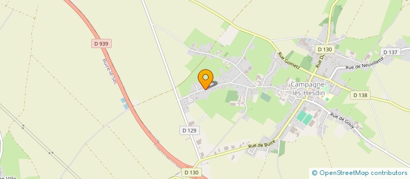 localisation de l'entreprise DE LA CREUSE  CAMPAGNE-LES-HESDIN